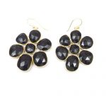 Top Quality Flower Shape Gold Plated Hoop Earring