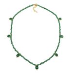 Green Onyx Gemstone Jewelry Cushion Shape Handmade Pendant Necklace