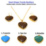 Heart Shape Trendy Necklace Set