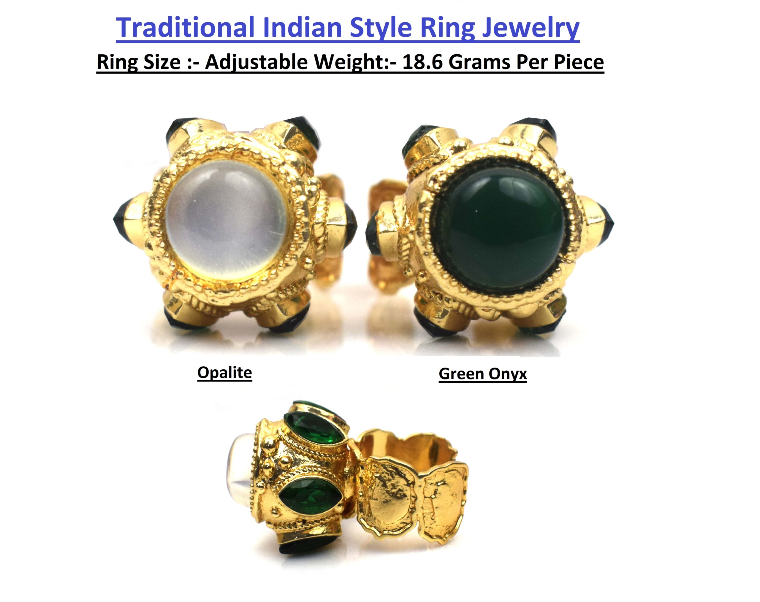 Traditional Indian Style Ring Jewelry
