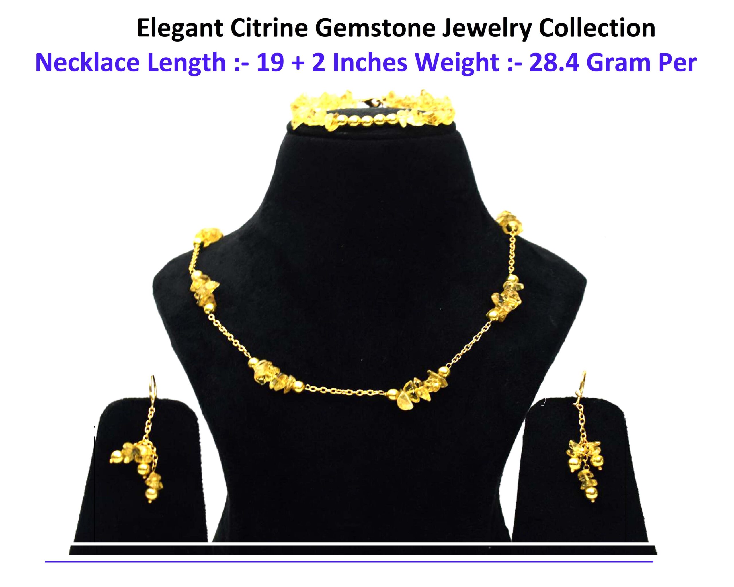 Elegant Citrine Gemstone Jewelry Collection