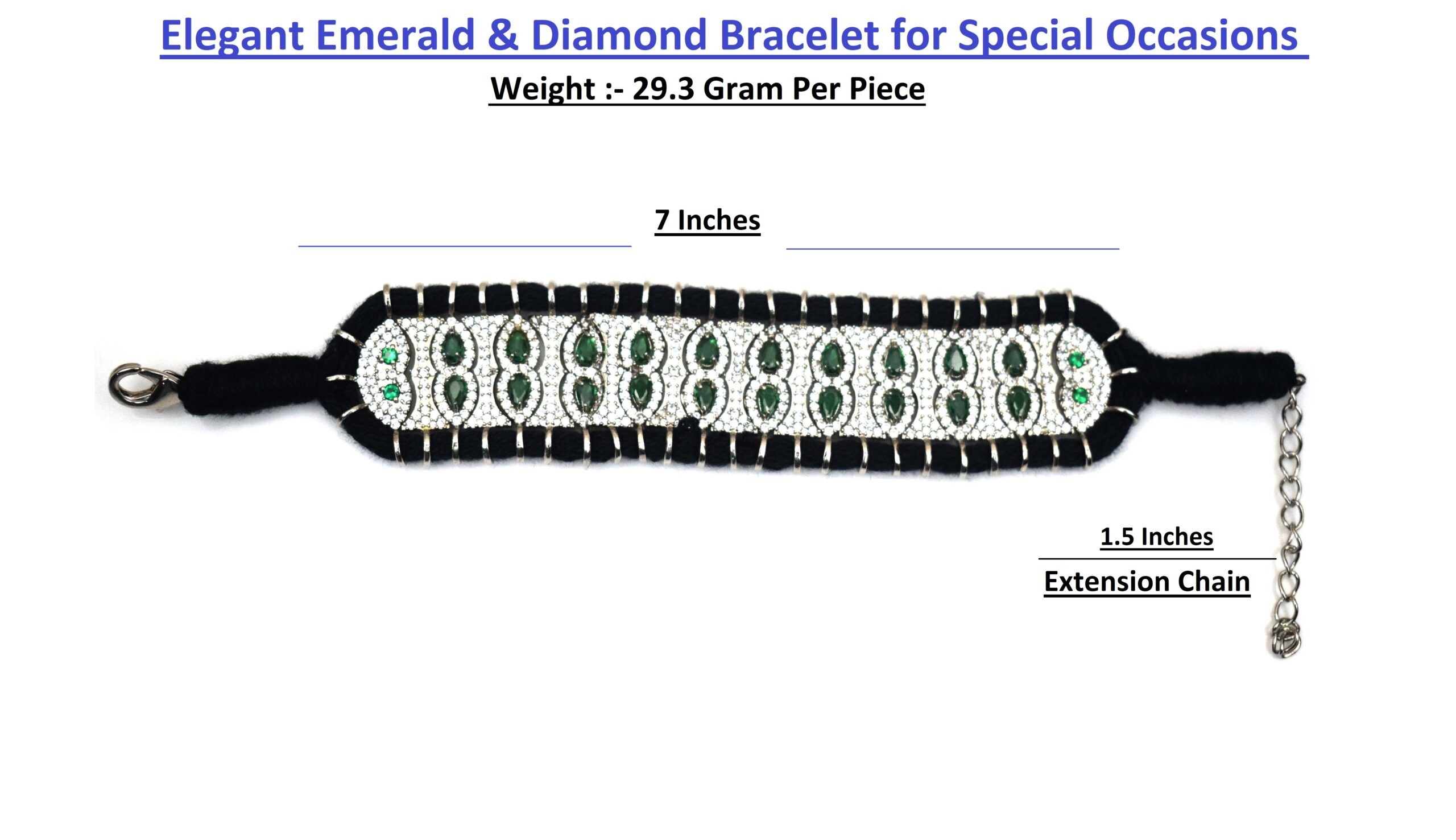 Elegant Emerald & Diamond Bracelet for Special Occasions