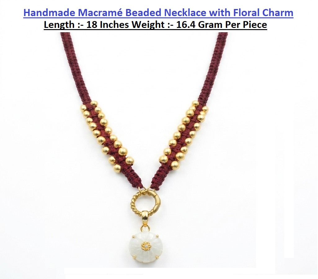 Elegant Handcrafted Beaded Pendant for Daily & Occasion Wear