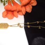 18K Gold Plated Statement Pendant Chain Necklace  Women's Designer Necklace Designer Statement Jewelry